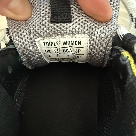 Chunky Multi-Color Sneakers with Green Panels - Picture 7 of 8